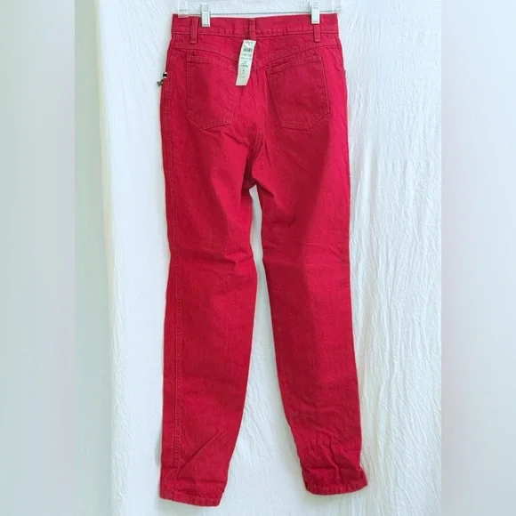 Cache Chic Red Women's Vintage Jeans w/embellished pockets. Holidays - Picture 4 of 9